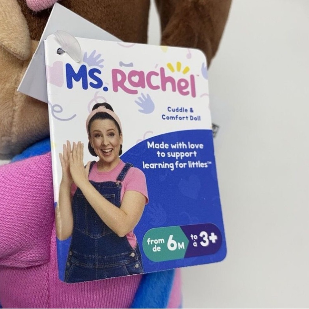 MS. RACHEL Plush Rachel Official Cuddle Comfort Doll 11 Premium Baby Toy Toddler - Picture 7 of 13